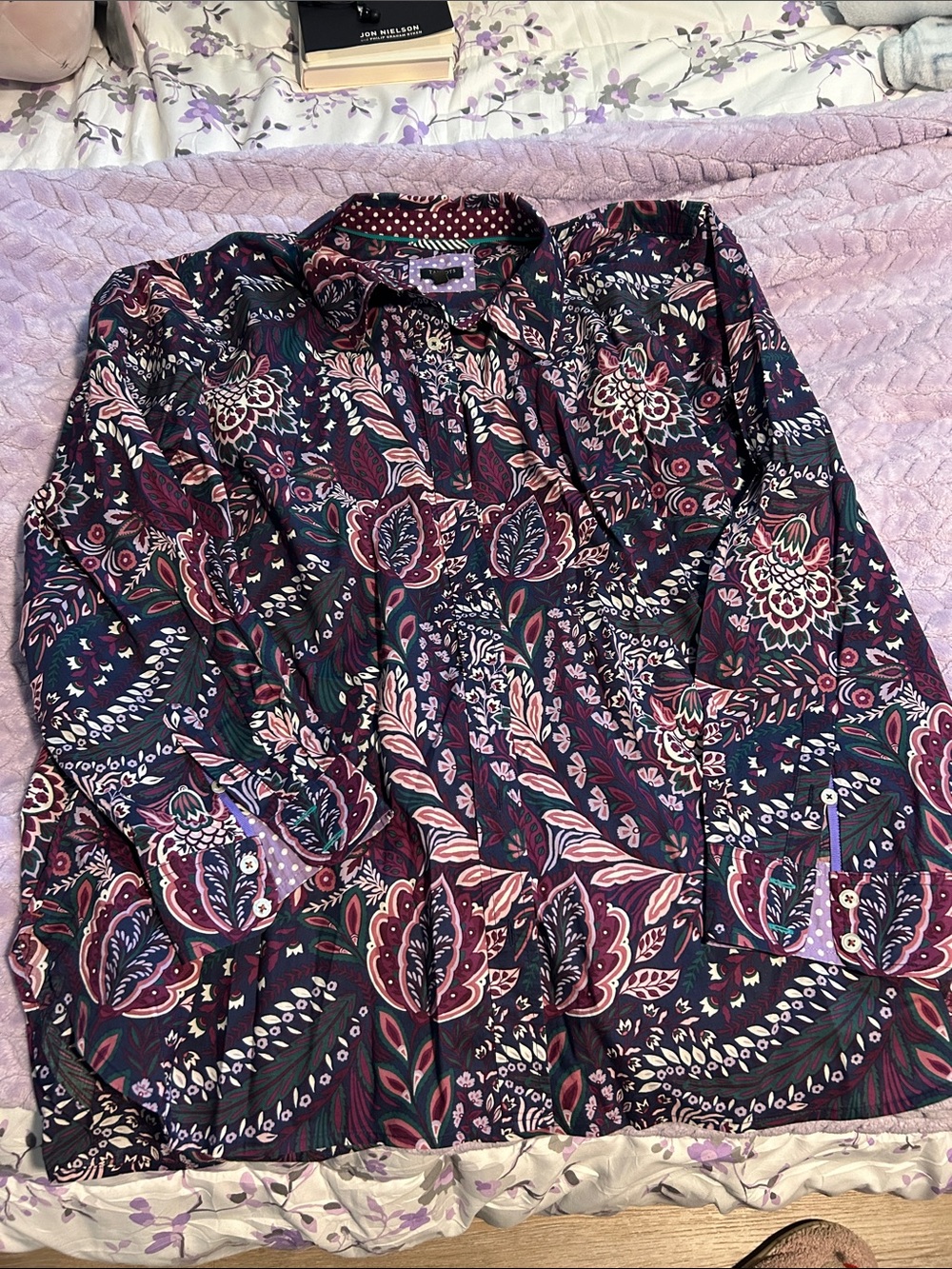 Flowery Button Down